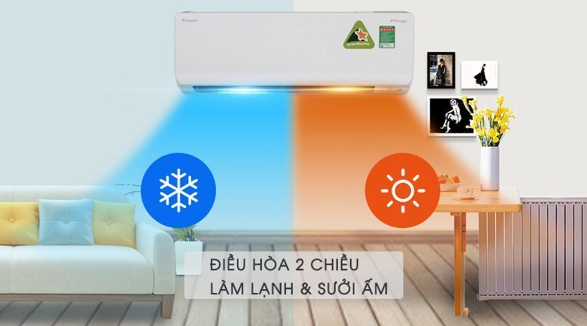 Máy lạnh hai chiều inverter Daikin FTHF35RAVMV/RHF35RAVMV - Hàng chính hãng