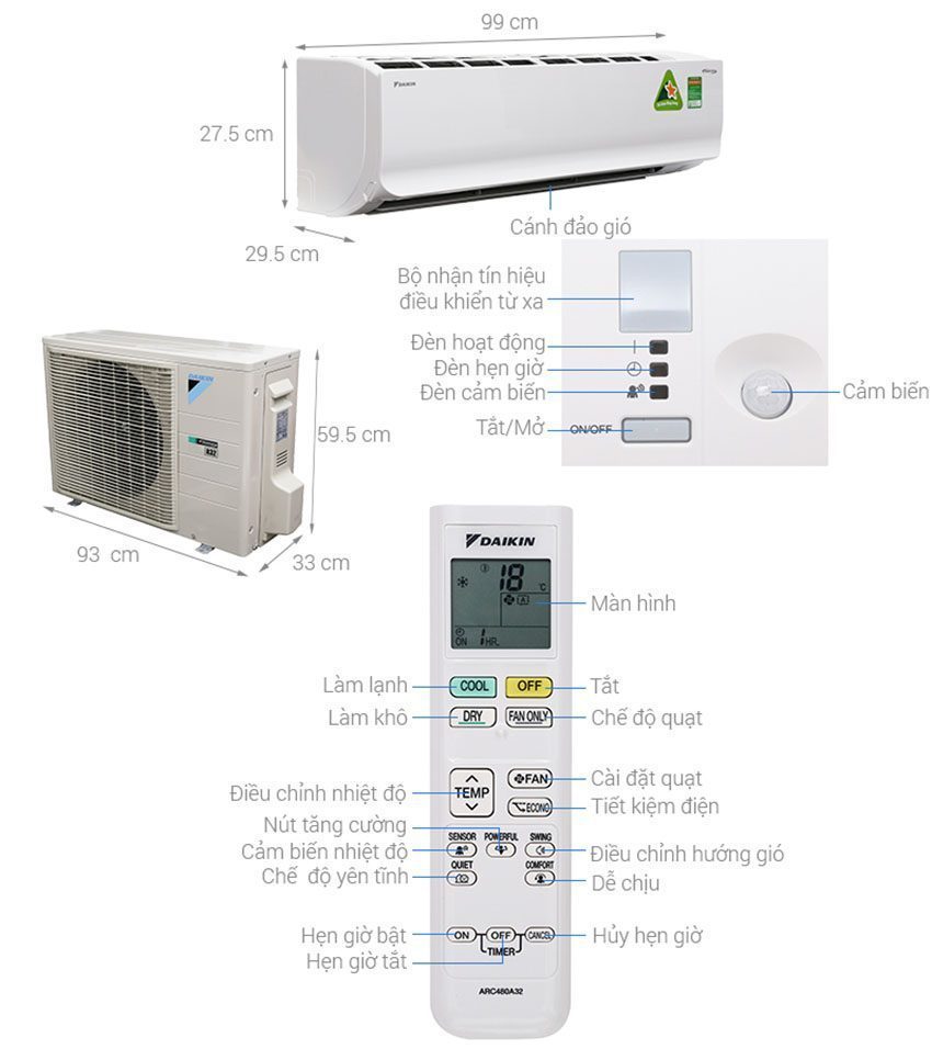 Chi tiết của Máy lạnh inverter Daikin FTKC50TVMV