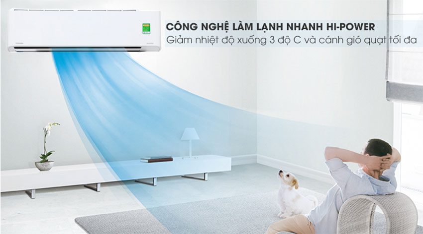 Công nghệ làm lạnh nhanh của Máy lạnh inverter Toshiba RAS-H18PKCVG-V