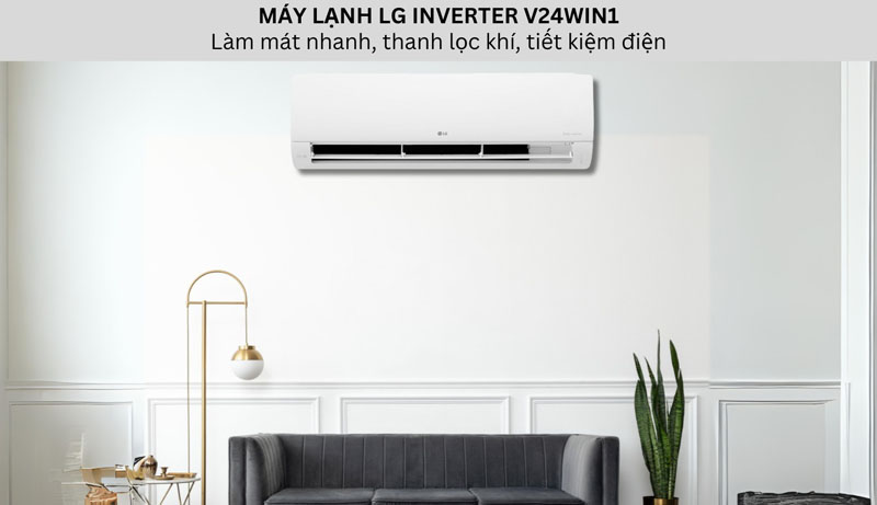 Máy lạnh LG Inverter 2.5 HP V24WIN1 - Hàng chính hãng