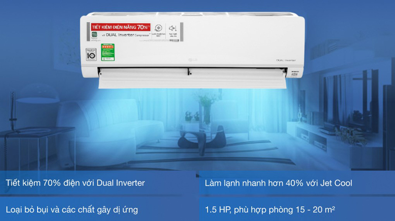 Máy lạnh LG inverter 1.5 HP V13API1  - Hàng chính hãng