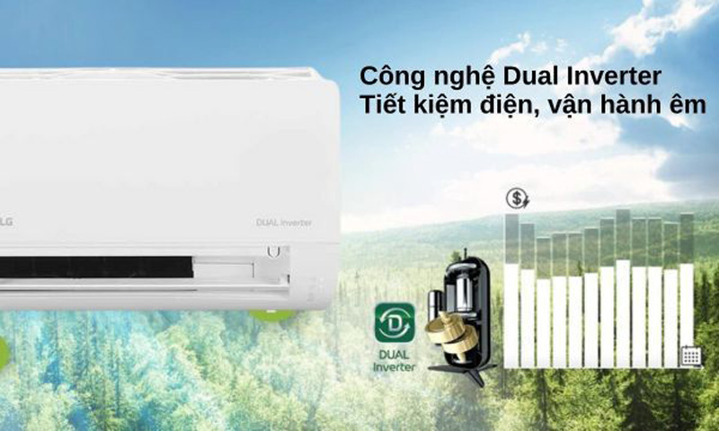 Máy lạnh LG Inverter 1.5HP V13WIN1 - Hàng chính hãng
