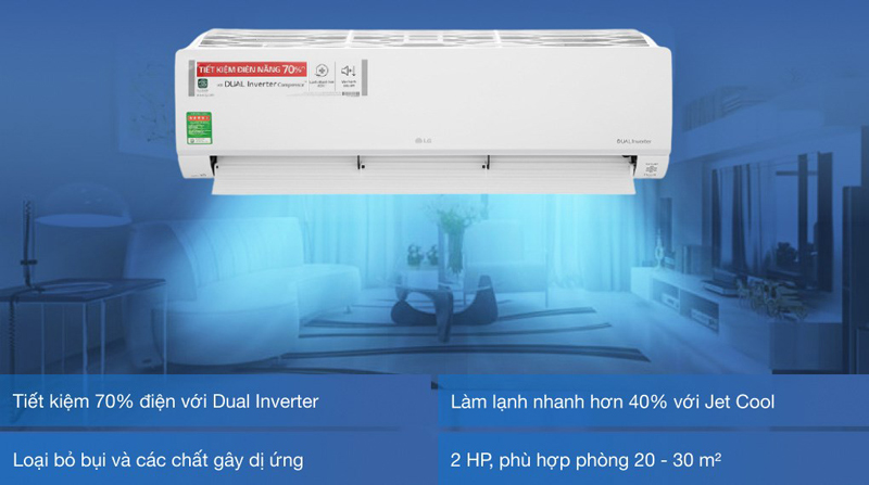 Máy lạnh LG inverter 2 HP V18API1 - Hàng chính hãng