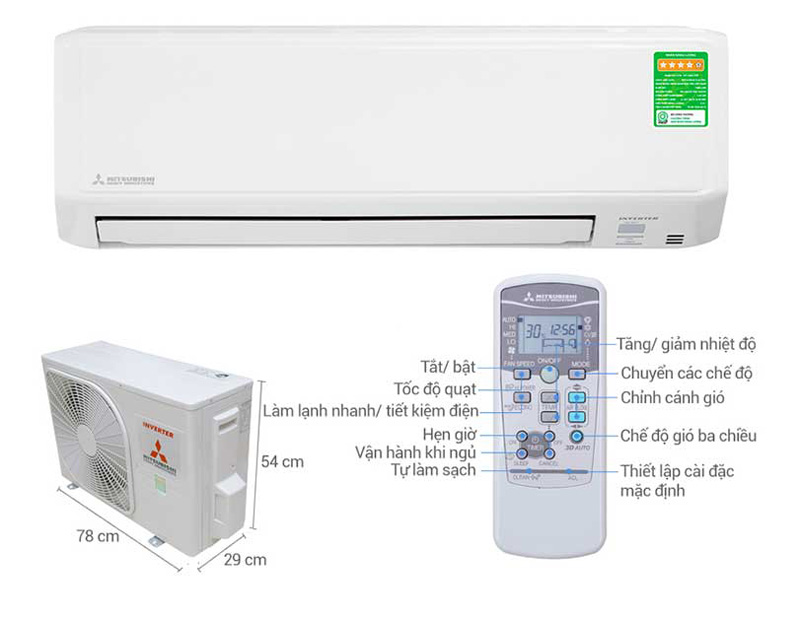 Máy lạnh Mitsubishi Heavy SRK10YYP-W5 - Hàng chính hãng