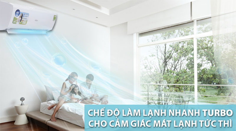 Chức năng làm lạnh nhanh của máy lạnh một chiều Aqua AQA-KCR9NC