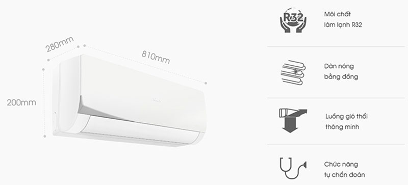 Chi tiết của máy lạnh một chiều Aqua AQA-KCR9NQS