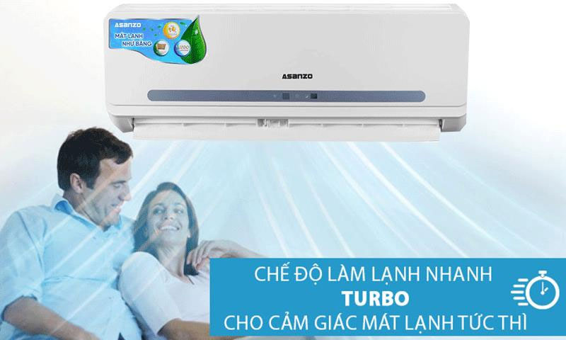 Máy lạnh một chiều Asanzo S09N66 với chế độ làm lạnh nhanh