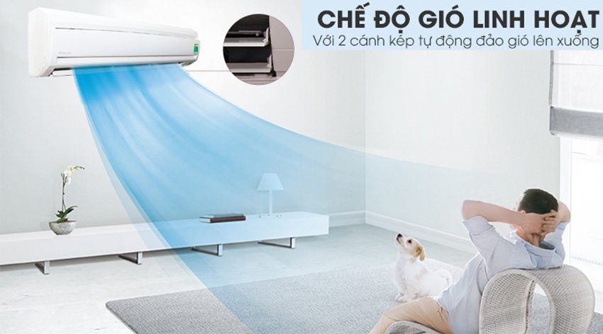 Máy lạnh một chiều Daikin TNE50MV1V/RNE50MV1V (2.0HP) với làn gió trải đều khắp phòng