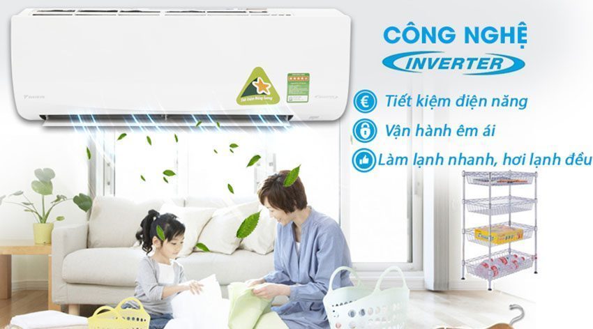 Máy lạnh một chiều inverter Daikin FTKQ35SAVMV/RKQ35SAVMV với thiết kế sang trọng