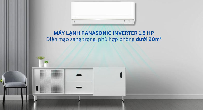 Máy lạnh Panasonic inverter 1.5 HP CU/CS-PU12AKH-8 - Hàng chính hãng