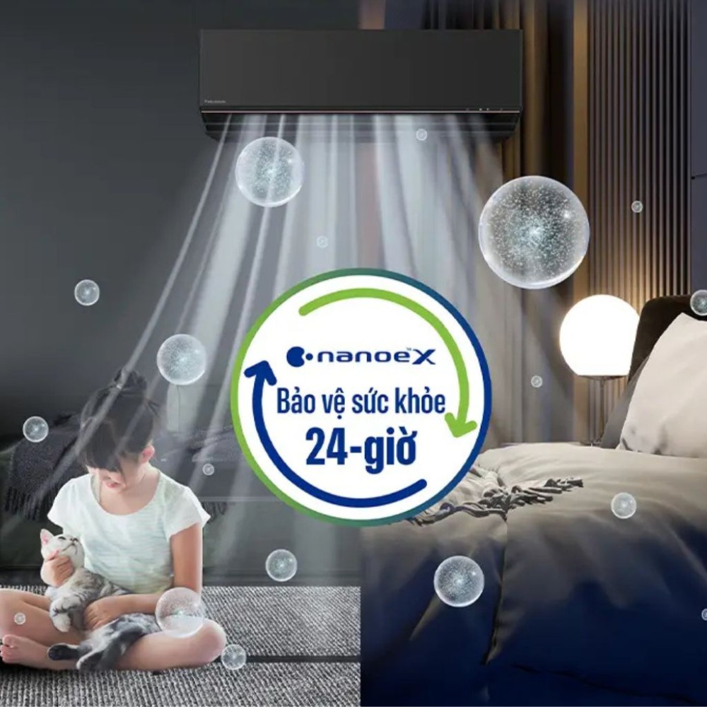 Máy lạnh Panasonic inverter 1 HP CU/CS-AU9BKH-8 - Hàng chính hãng