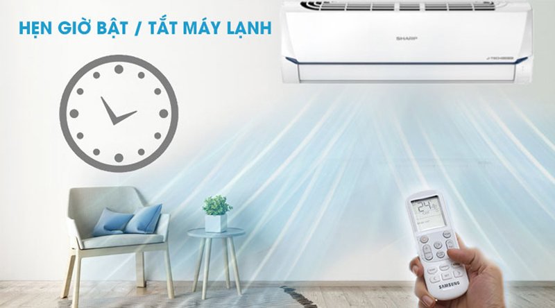 Máy lạnh Sharp inverter 1 HP AH-X10CEWC - Hàng chính hãng