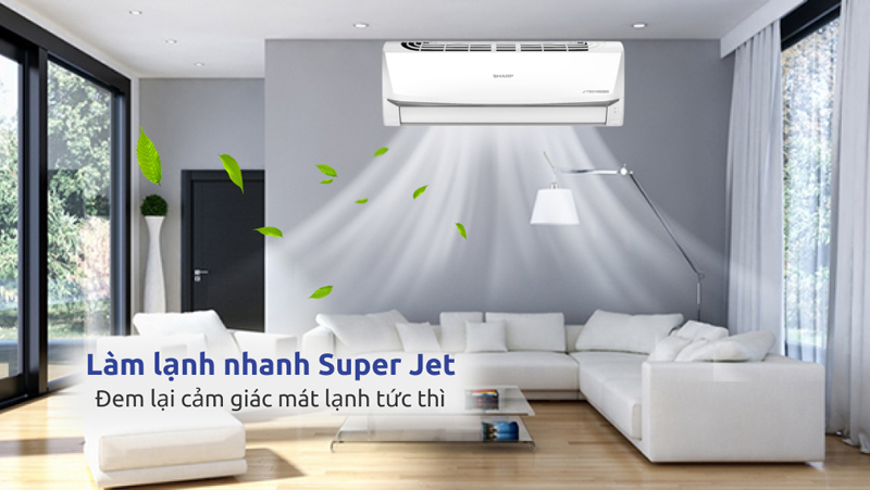 Máy lạnh Sharp Inverter 1 HP AH-X10ZEW - Hàng chính hãng