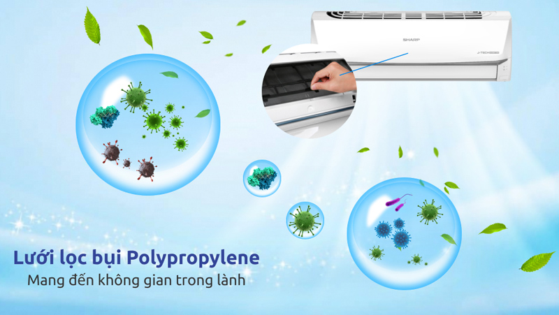 Máy lạnh Sharp Inverter 1 HP AH-X10ZEW - Hàng chính hãng