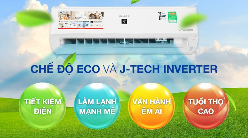Công nghệ J-Tech Inverter giúp tiết kiệm điện năng