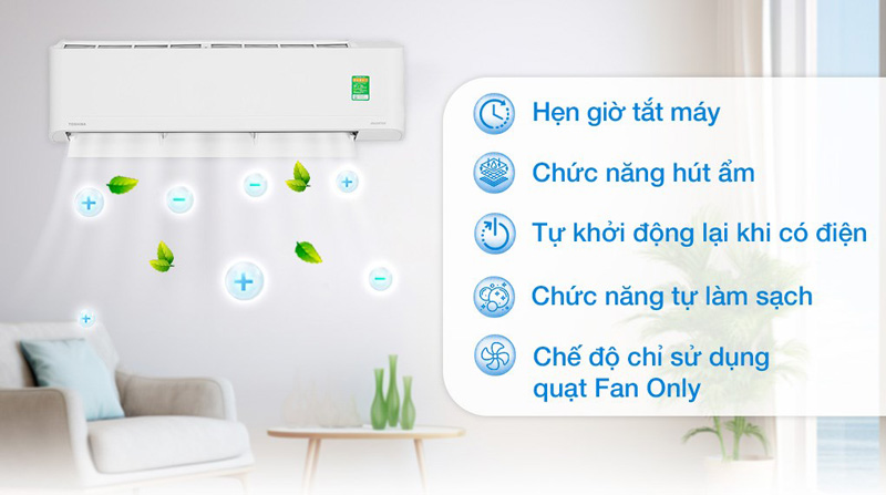 Máy lạnh Toshiba Inverter 2.5 HP RAS-H24S4KCV2G-V - Hàng chính hãng