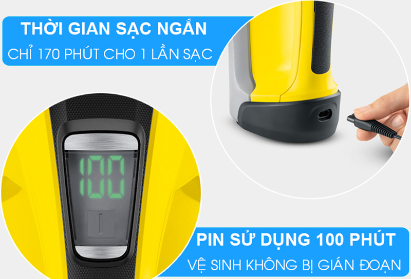 Màn hình hiển thị thời lượng pin 