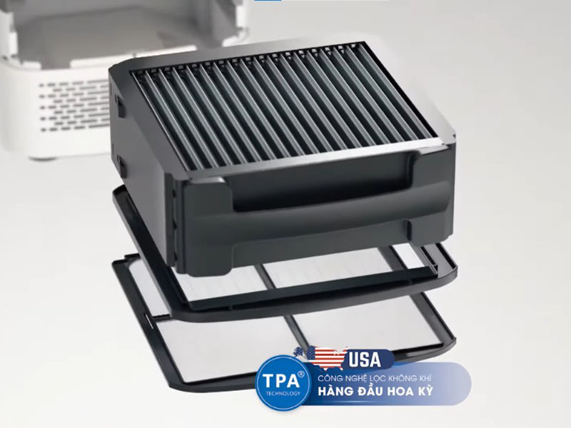 Công nghệ TPA loại bỏ 99,99% các hạt có hại, vi khuẩn,...