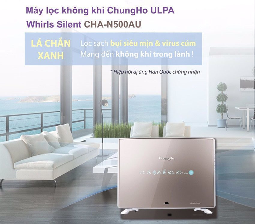 Máy lọc không khí ChungHo ULPA Whirls Silent CHA-N500AU - Hàng chính hãng
