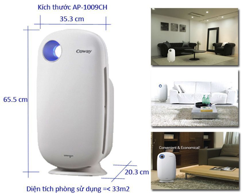 Máy lọc không khí Coway AP-1009CH - Hàng chính hãng