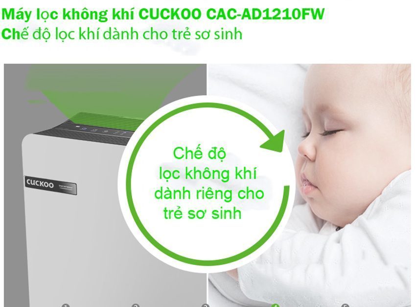 Máy lọc không khí Cuckoo CAC-AD1210FW - Hàng chính hãng