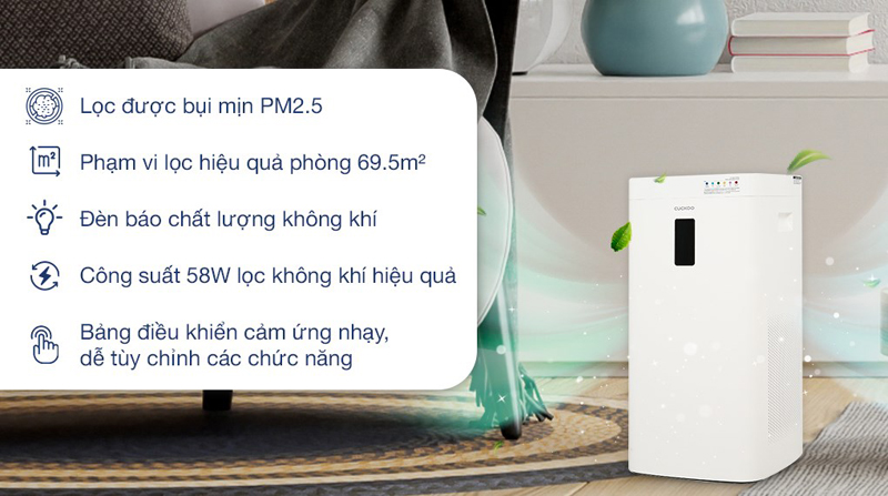 Máy lọc không khí Cuckoo CAC-H2110FW/WHCKV - Hàng chính hãng