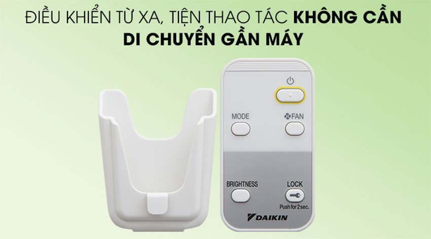 Máy lọc không khí Daikin MC55UVM6 trang bị điều khiển từ xa tiện lợi