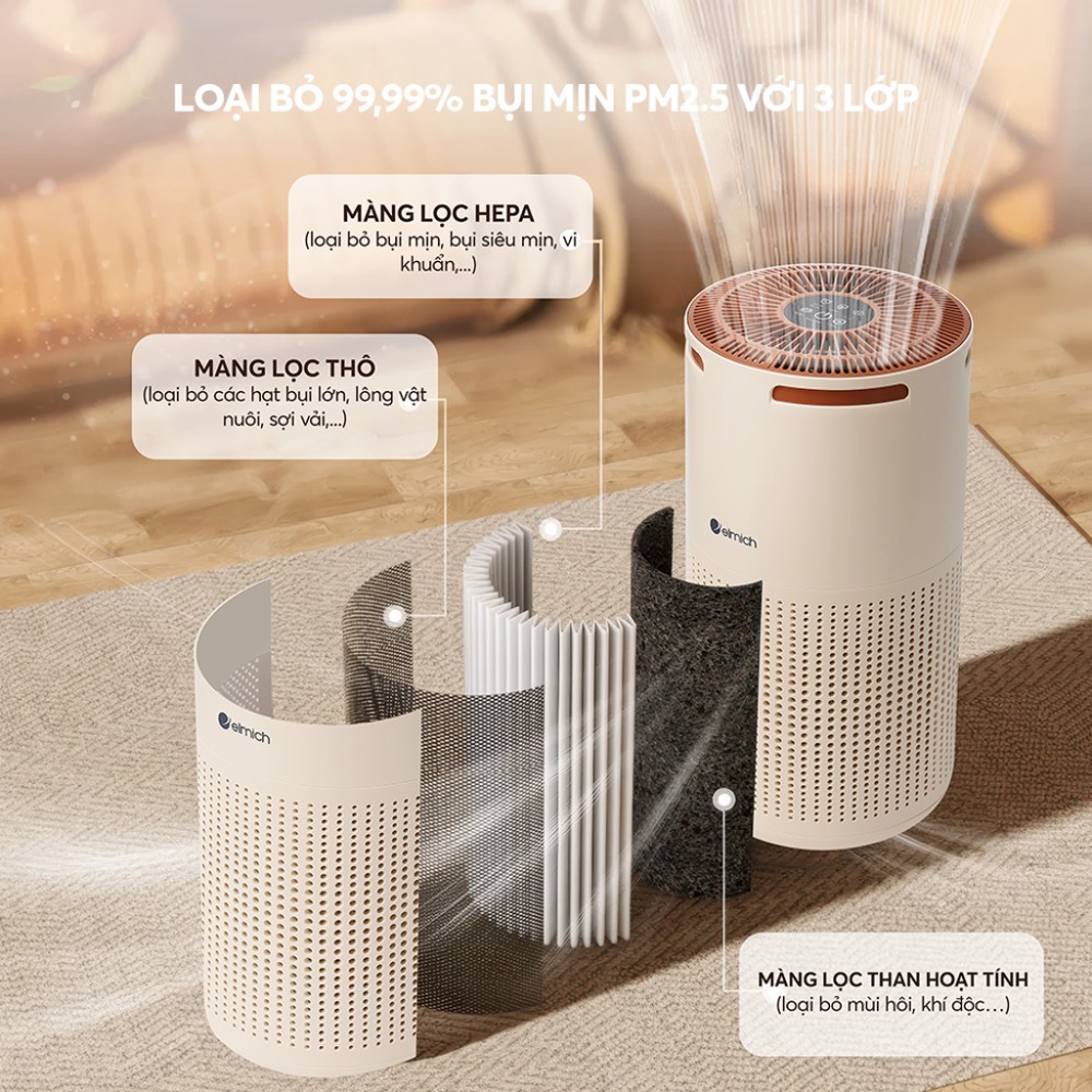 Máy lọc không khí Elmich APE9322 - Hàng chính hãng
