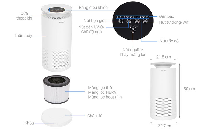 Máy lọc không khí Hafele CF-8126S 