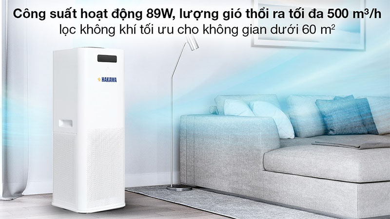 Công suất của Máy lọc không khí Hakawa HK-K3