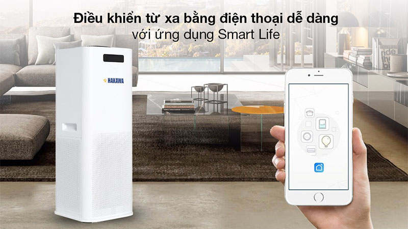 Điều khiển bằng điện thoại của Máy lọc không khí Hakawa HK-K3