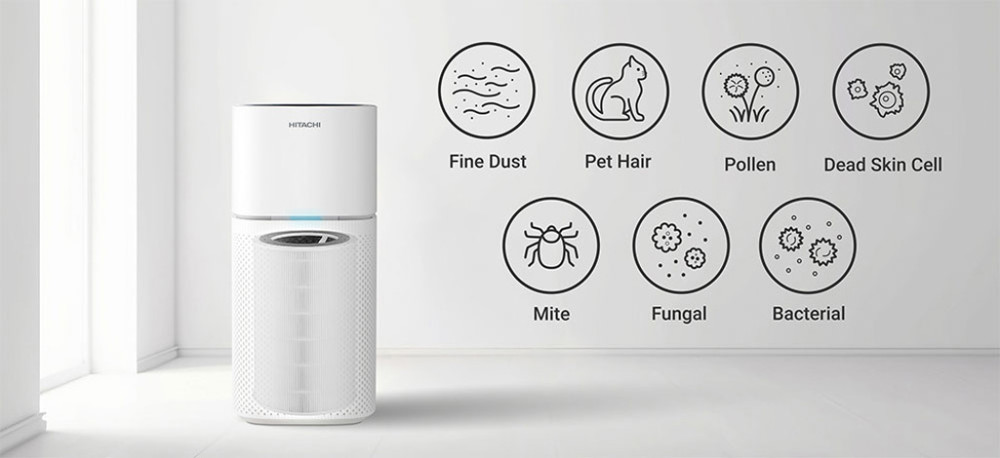 Máy lọc không khí Hitachi EP-TZ50 - Hàng chính hãng