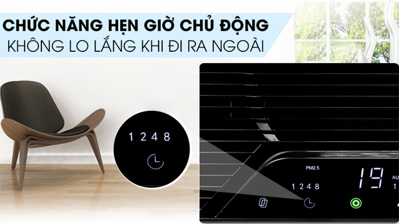 Chức năng hẹn giờ của Máy lọc không khí Kangaroo KG38AP