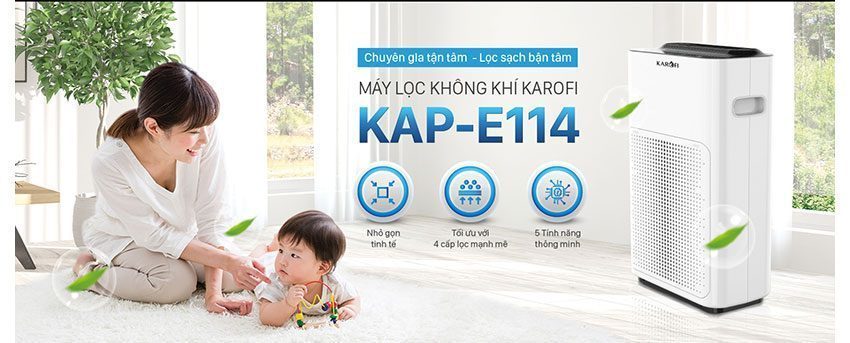 Máy lọc không khí Karofi KAP-E114 - Hàng chính hãng