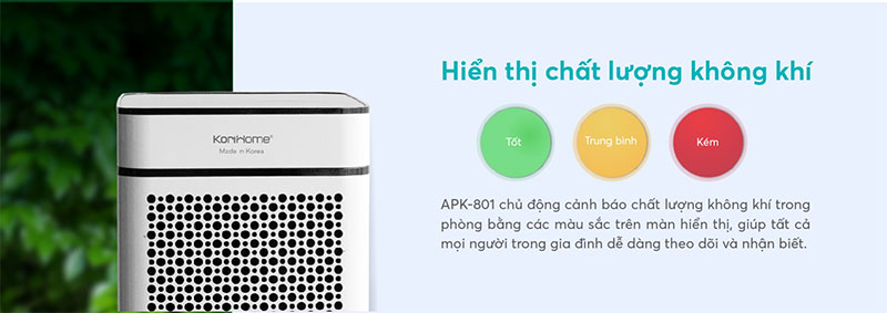 Máy lọc không khí Korihome APK-801 - Hàng chính hãng