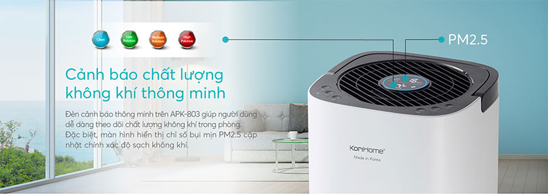 Máy lọc không khí Korihome APK-803 - Hàng chính hãng