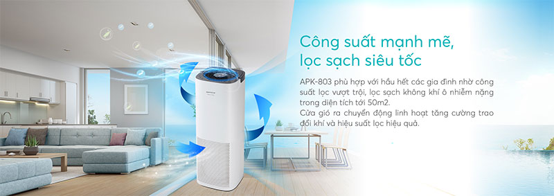 Máy lọc không khí Korihome APK-803 - Hàng chính hãng