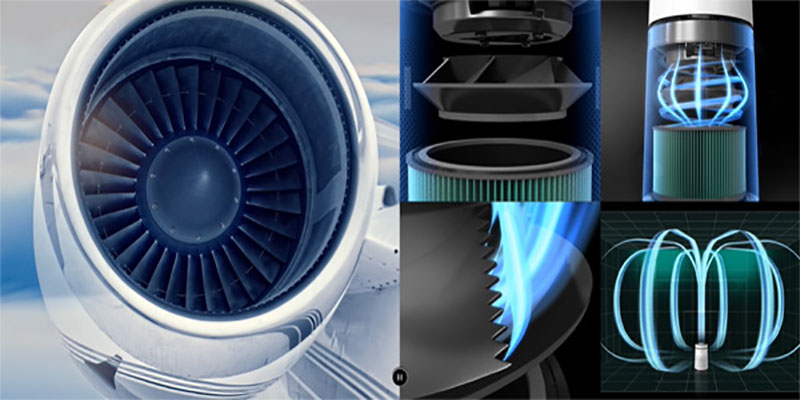 Thiết kế hệ thống cánh quạt của Máy lọc không khí LG PuriCare 1 tầng AS65GDWD0