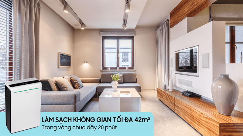 Bán kính hoạt động của Máy lọc không khí Malloca MAP-07A