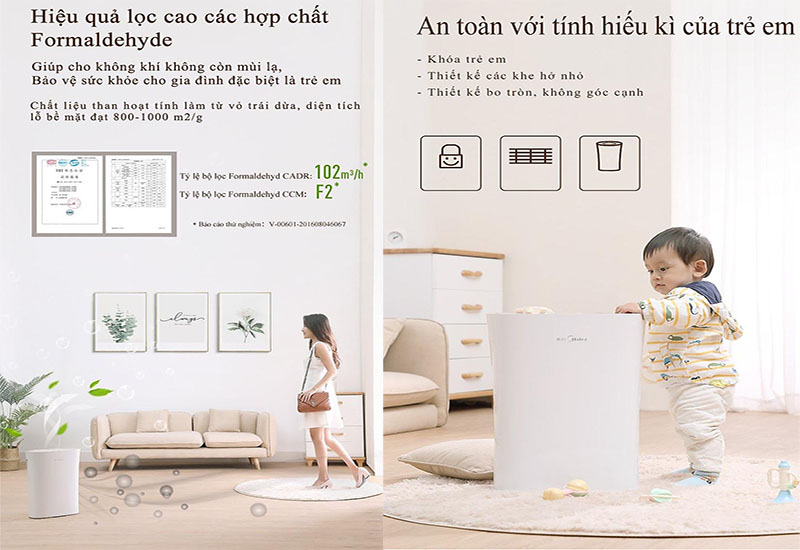 Máy lọc không khí Midea MAP-210GC46 - Hàng chính hãng
