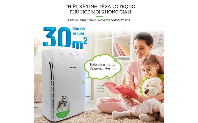 Máy lọc không khí Nagakawa NAG3501M - Hàng chính hãng