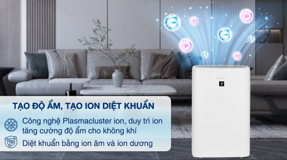 Máy lọc không khí Sharp KI-N50V-W - Hàng chính hãng