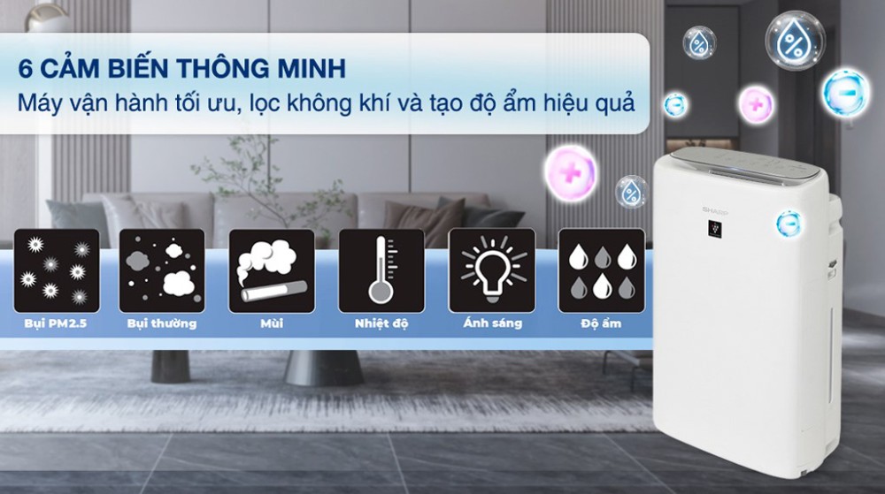 Máy lọc không khí Sharp KI-N50V-W - Hàng chính hãng