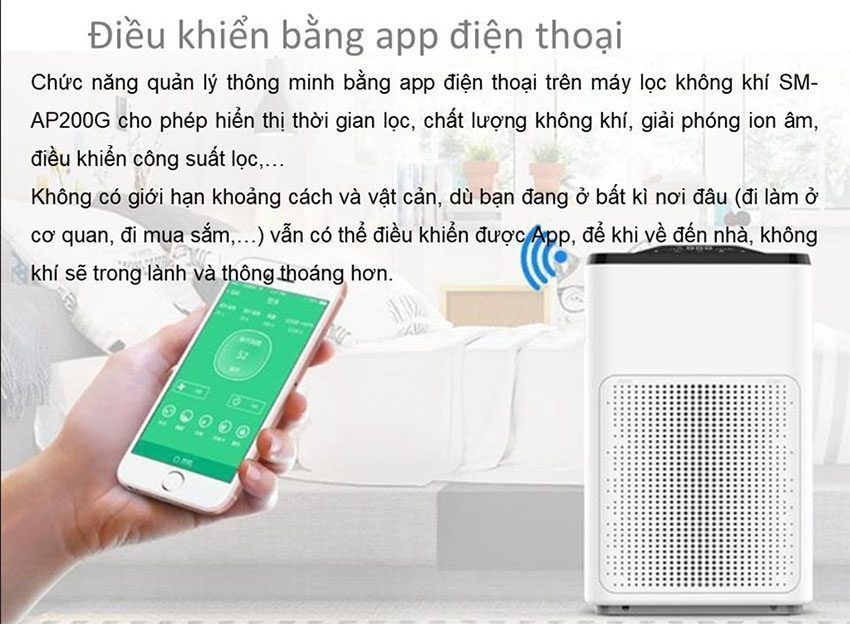 Máy lọc không khí Shimono SM-AP200G - Hàng chính hãng