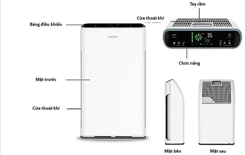 Máy lọc không khí Shimono SM-AP320CAV - Hàng chính hãng