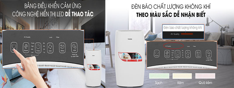 Máy lọc không khí Toshiba CAF-N30(W)VN - Hàng chính hãng