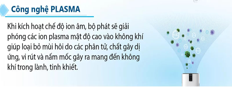 Công nghệ Plasma của Máy lọc không khí Toshiba CAF-N70(W)VN