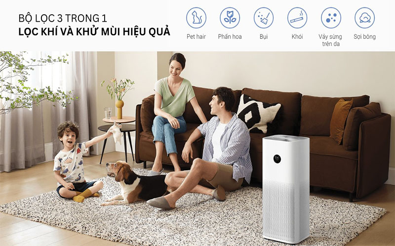 Máy lọc không khí Xiaomi Smart Air Purifier 4 Pro BHR5056EU - Hàng chính hãng