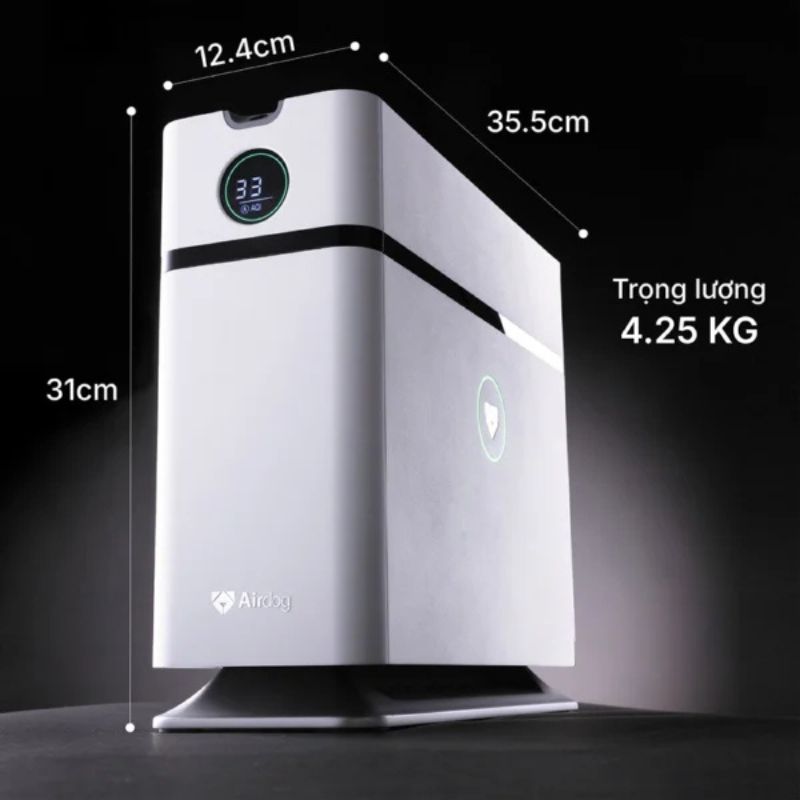 Kích thước của máy lọc không khí Airdog X1D