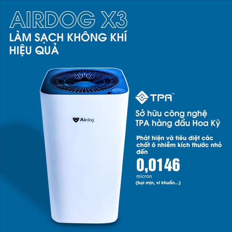 Máy lọc không khí AirDog X3 - Hàng chính hãng